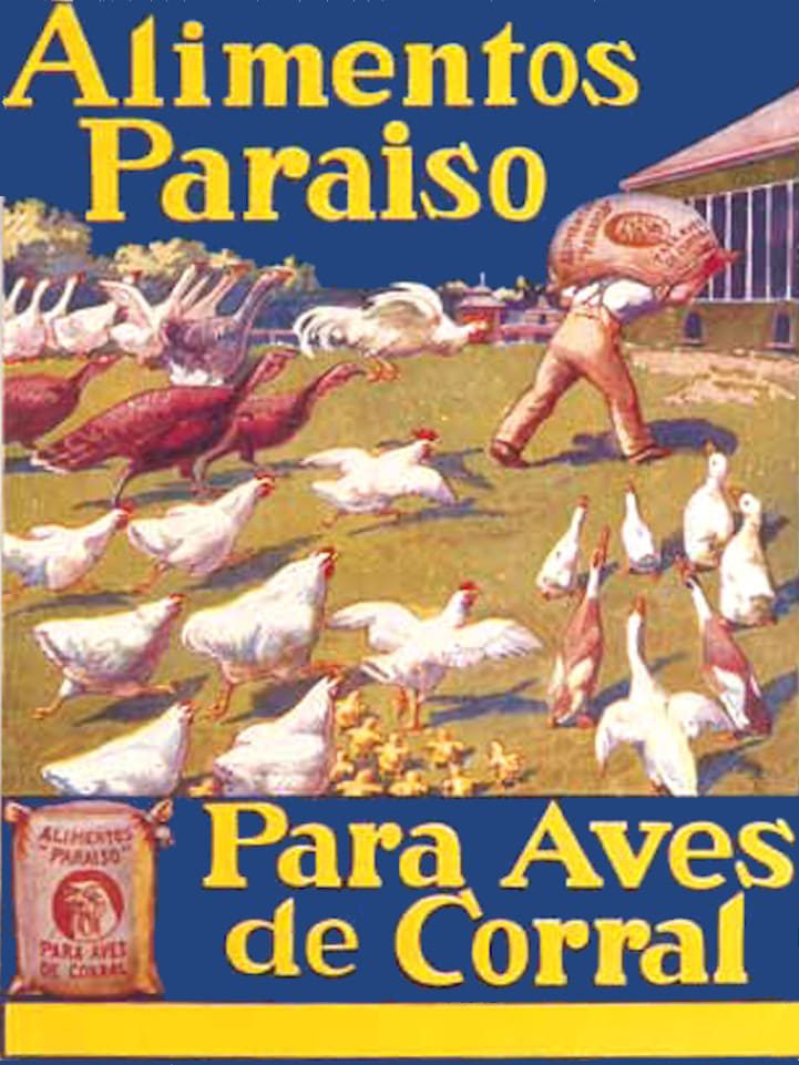 Cartel Alimentos Paraíso 1930