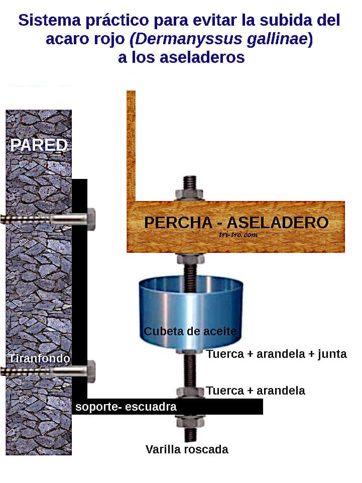 Esquema de la sujeción acaro.