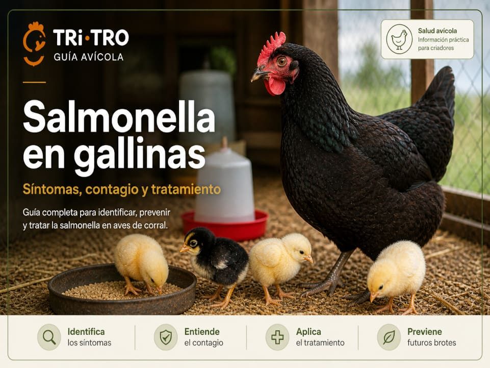 Gallina y sus pollitos Salmonella