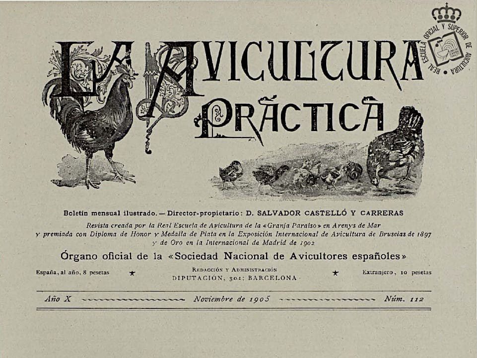 La Avicultura Practica nº 112 de Noviembre 1905