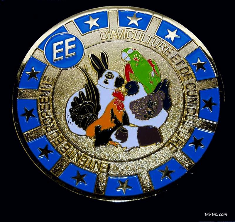 Medalla Entente Europeenne, EE (de avicultura y cunicultura) es la asociación que engloba a todos los países Europeos.