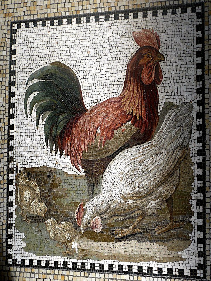 Auténtico mosaico alejandrino del siglo II a. C., una alegoría de la Familia.